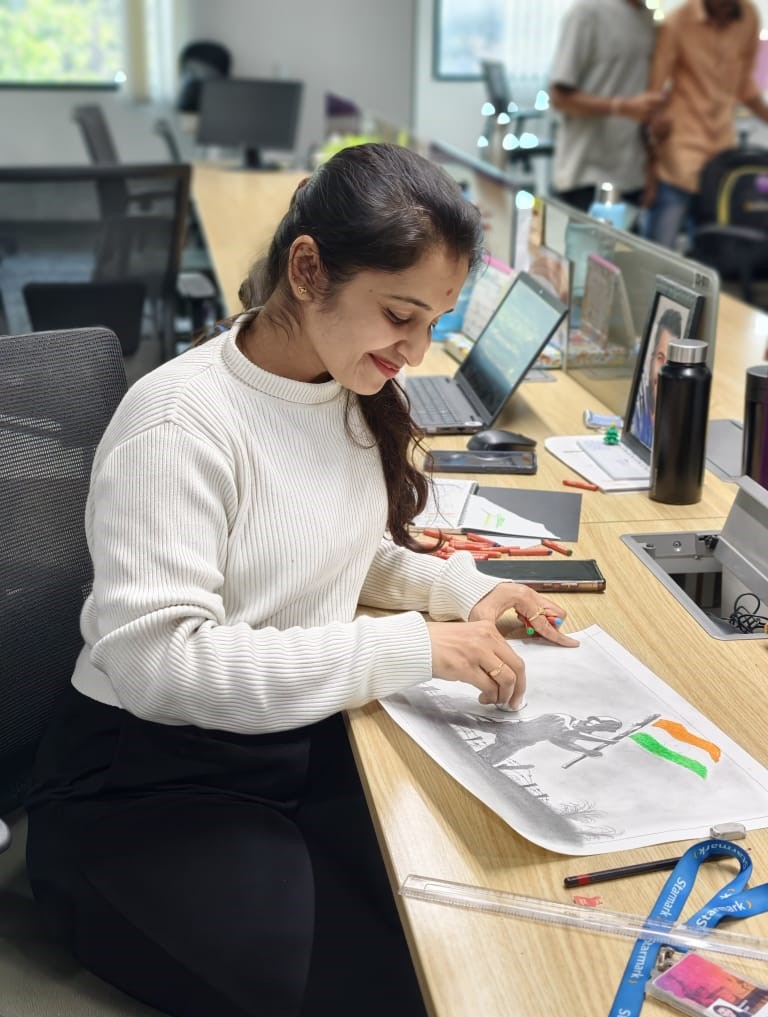 Engineering team working on AI