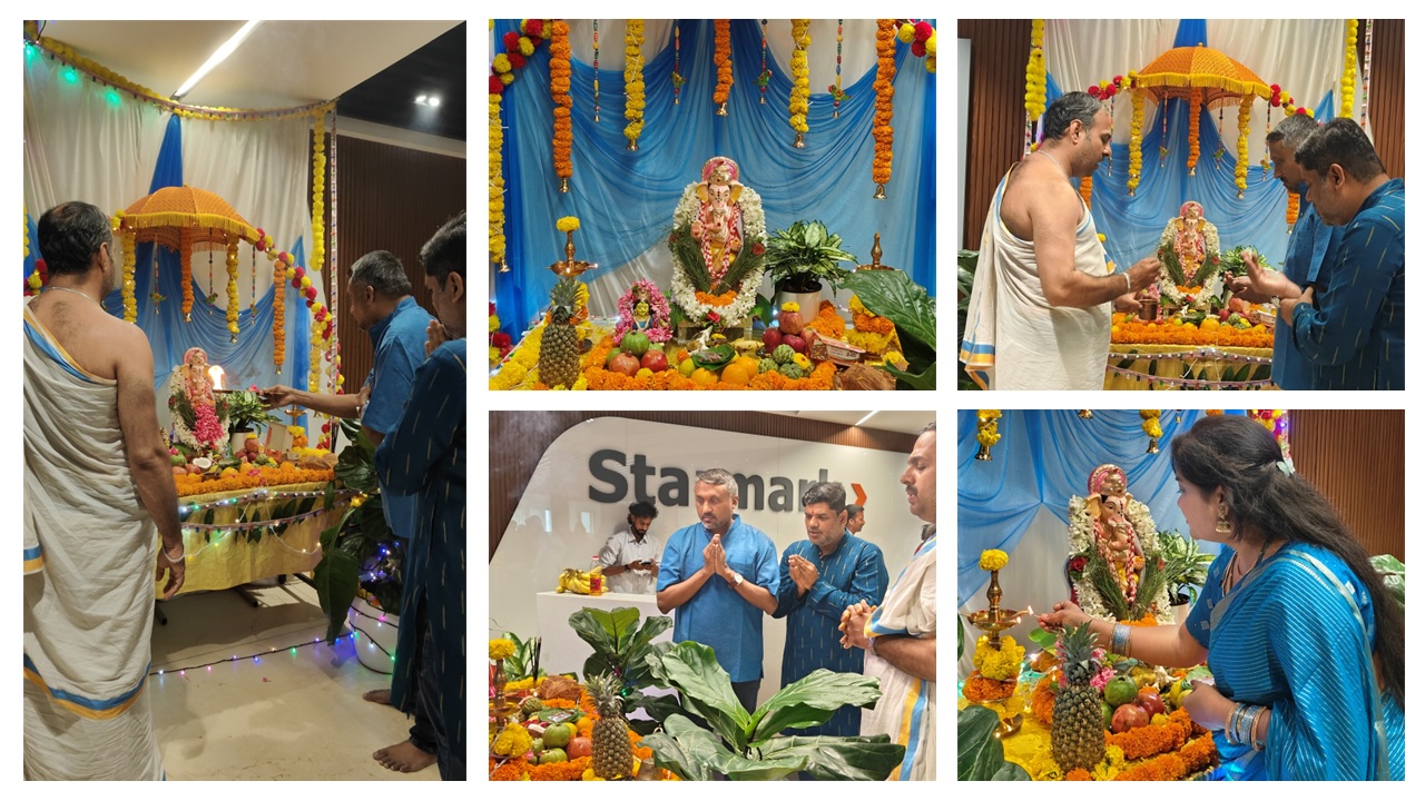 Focused team at work